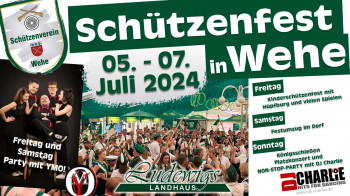 Schützenfest in Wehe bei Ludewigs Landhaus mit DJ Charlie